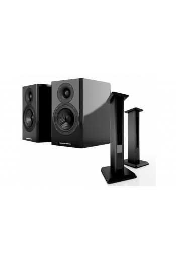 Acoustic Energy AE 500 & Stands Piano Gloss black