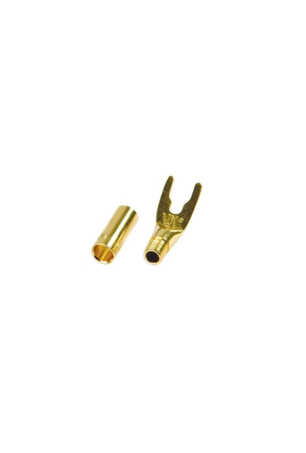 VAN DEN HUL VDH GOLD PLATED BUS CONNECTOR WITH SPADE, 8 MM VAN DEN HUL VDH GOLD PLATED BUS CONNECTOR WITH SPADE, 8 MM