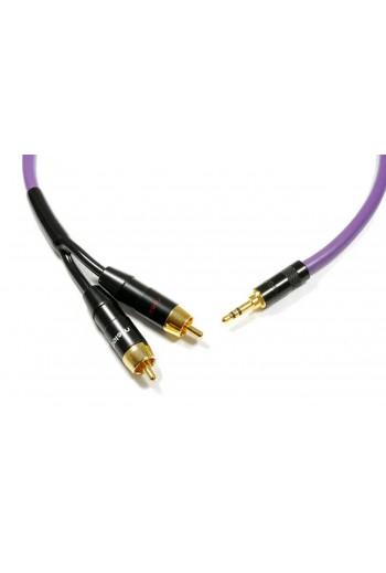 Melodika Purple Stereo jack cable 3.5mm - 2xRCA