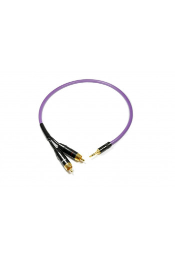 Melodika Purple Stereo jack cable 3.5mm - 2xRCA
