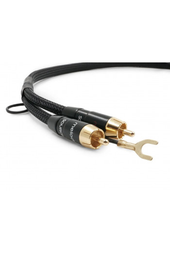 Melodika Purple Phono cable 2xRCA - 2xRCA with a grounding