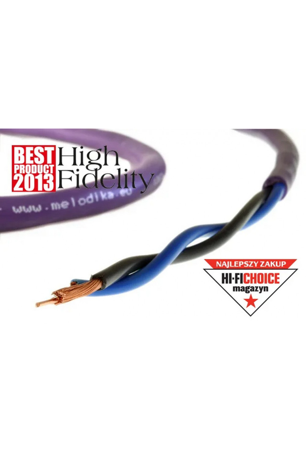Melodika Purple Speaker cable OFC 4N 2x2,5mm2 Melodika Purple Speaker cable OFC 4N 2x2,5mm2
