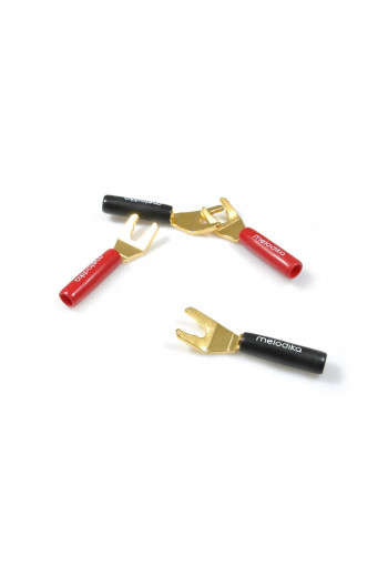 Melodika Melodika speaker cable fork 4mm- 4pcs