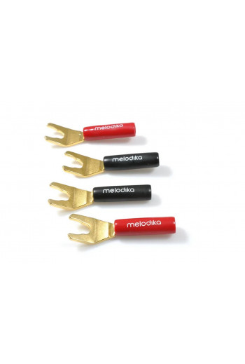 Melodika Melodika speaker cable fork 4mm- 4pcs