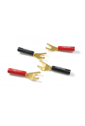 Melodika Melodika speaker cable fork 4mm- 4pcs