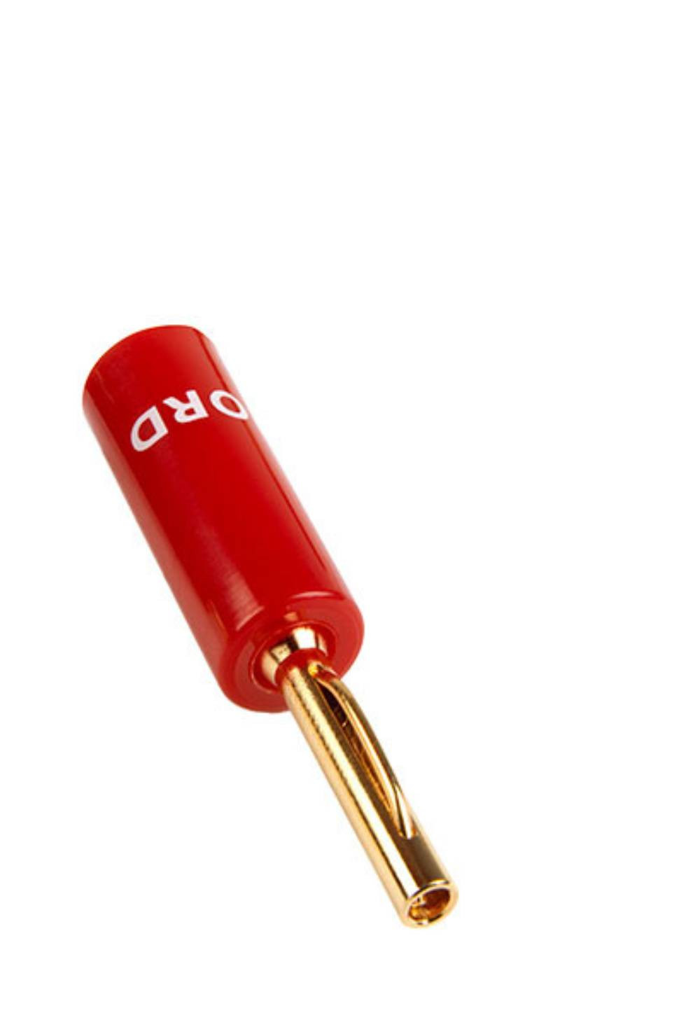 CHORD Crimp Gold Banana Plug Red Cap