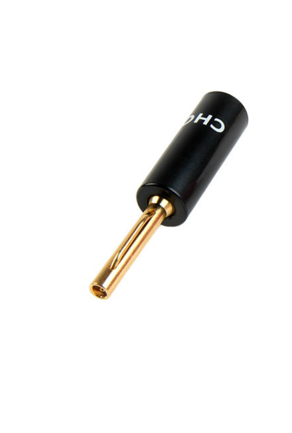 CHORD Crimp Gold Banana Plug Black Cap
