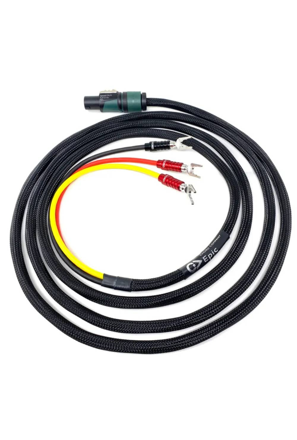 CHORD Epic High-Level Subwoofer Cable Spades - Speakon 3m