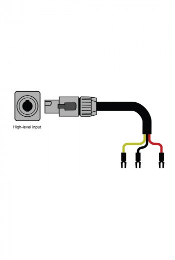 CHORD Epic High-Level Subwoofer Cable Spades - Speakon 3m