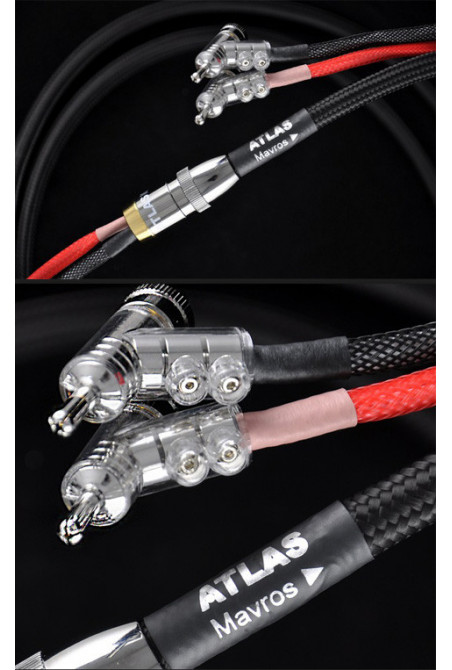 Atlas Cables Mavros 2.5 м с бананами Expanding Rhodium Plug